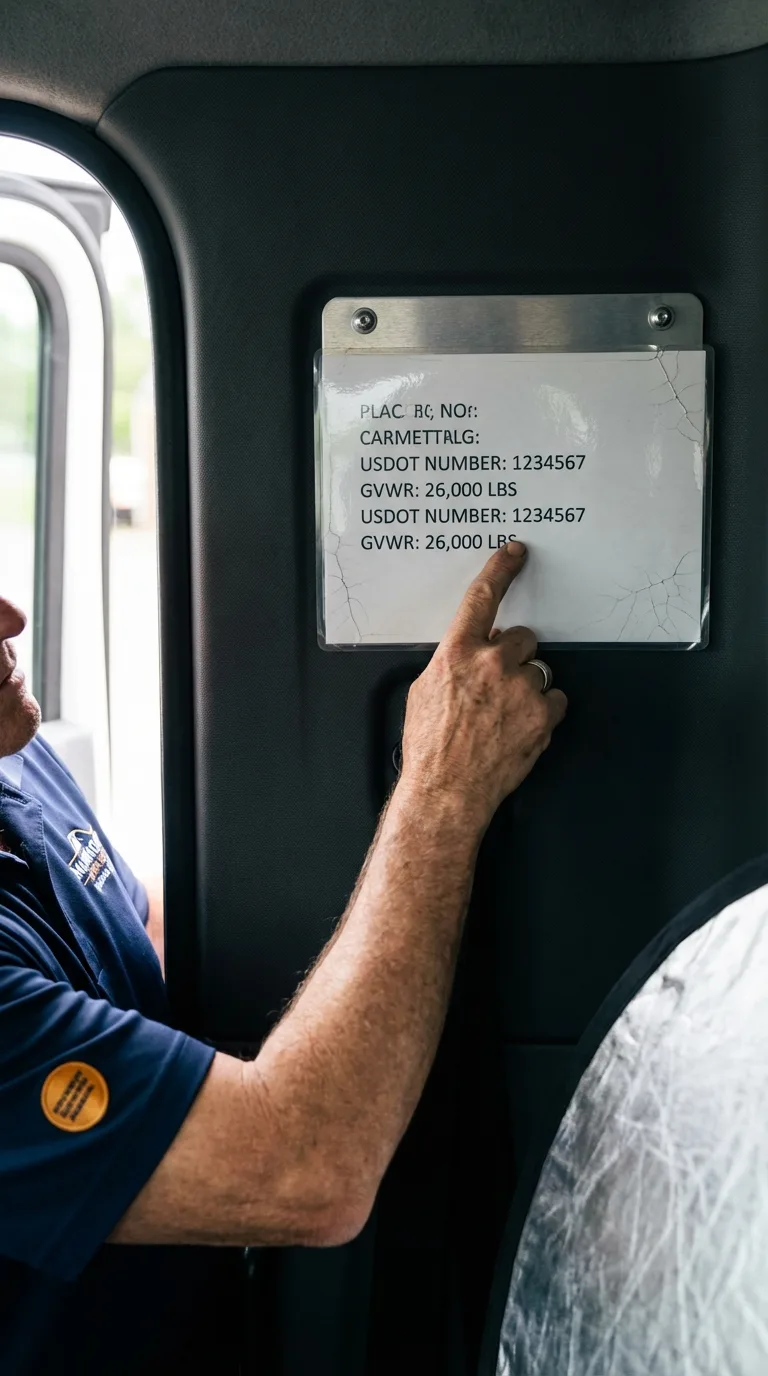 USDOT licensing placard verification in East Norwich